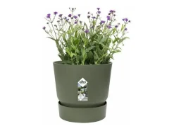Best ELHO Maceta redonda 30 - Exterior Ø 29,5 x 27,8 cm - hoja Verde