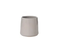 LANA DECO Maceta redonda cerámica Alt. 26 cm Gris Best