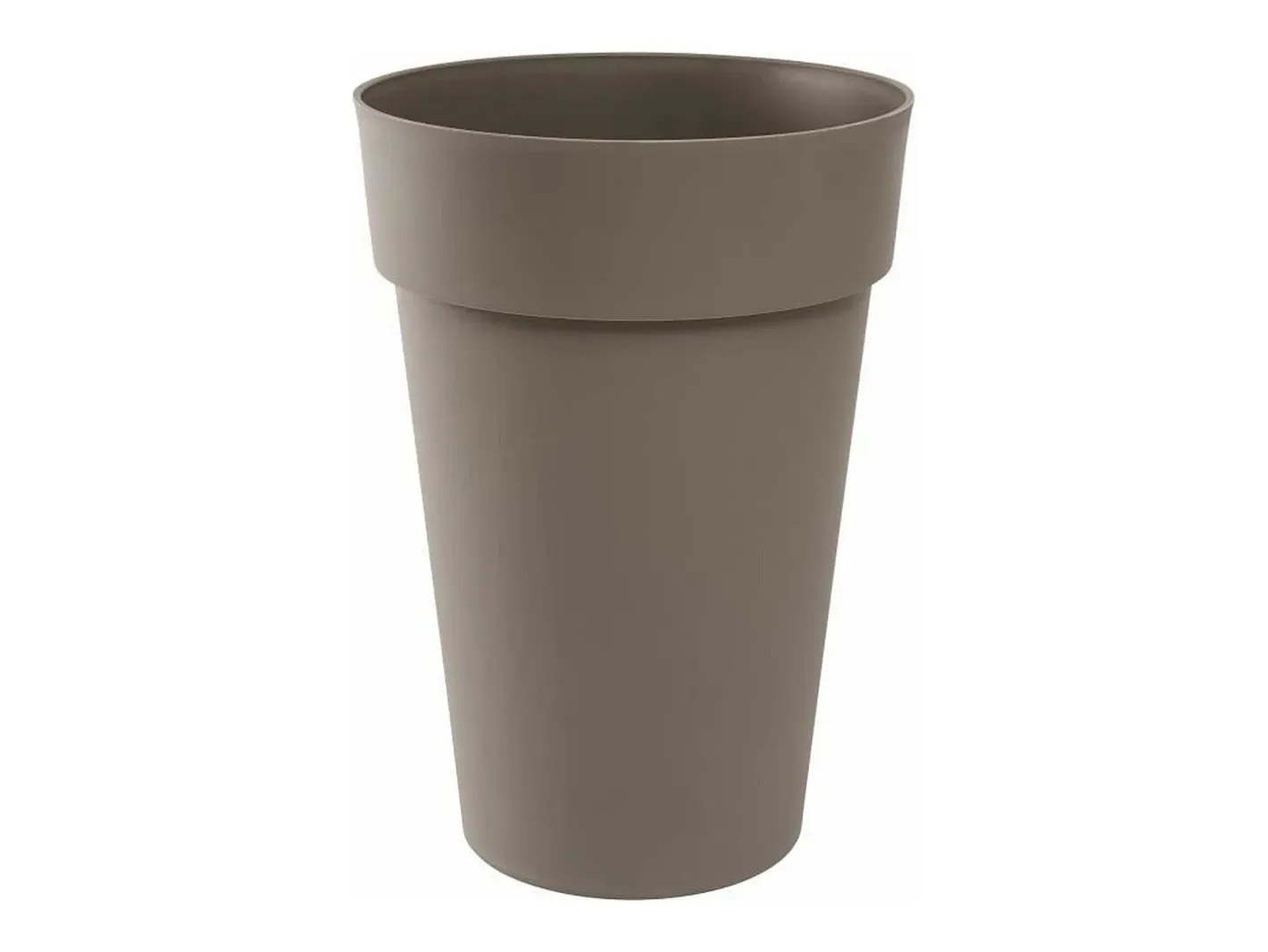 EDA Macetero-Maceta/jarrón alto Ø 46 x 65 cm - 67 L - Taupe Topo