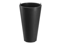 Macetero-Macetas SucceBuy, Juego de 2, Redondas y Cónicas de 61 cm, para Uso en Exteriores e Interiores Negro