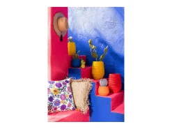 J-Line Macetero-Macetero de cerámica 50*44*60 cm Azul