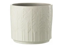 Best LANA DECO Macetero de cerámica de 17x17x15 cm Blanco