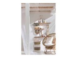 LANA DECO Macetero de cerámica natural de 21.5x21.5x19.5 cm Beige Online