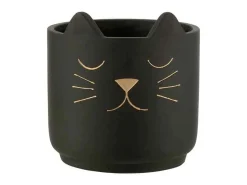 Best LANA DECO Macetero de cerámica de 19x19x19.5 cm Negro