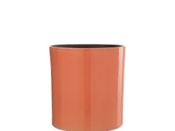 J-Line Macetero-Macetero de cerámica de 25x25x25 cm Rosa