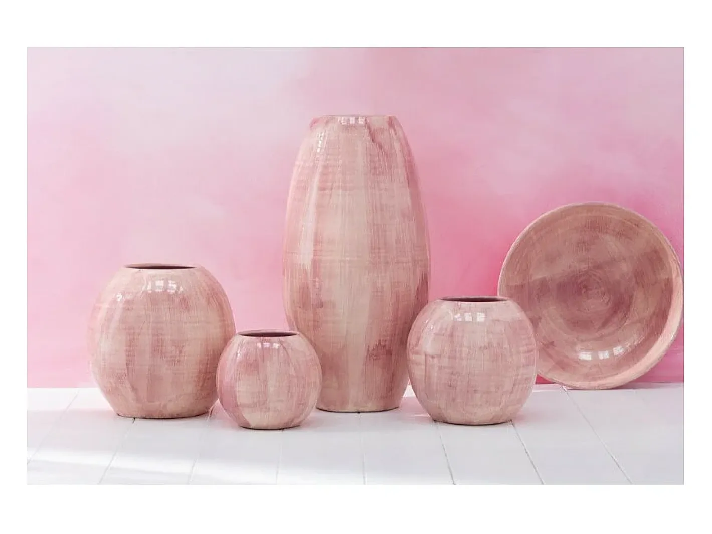 Sale J-Line Macetero de cerámica 24*24*21 cm Rosa