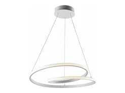 Malena Suspensión en metal y aluminio con LED CCT integrado con mando a distancia y cables eléctricos regulables 115 Ø50 BL247-SBC Blanco Online