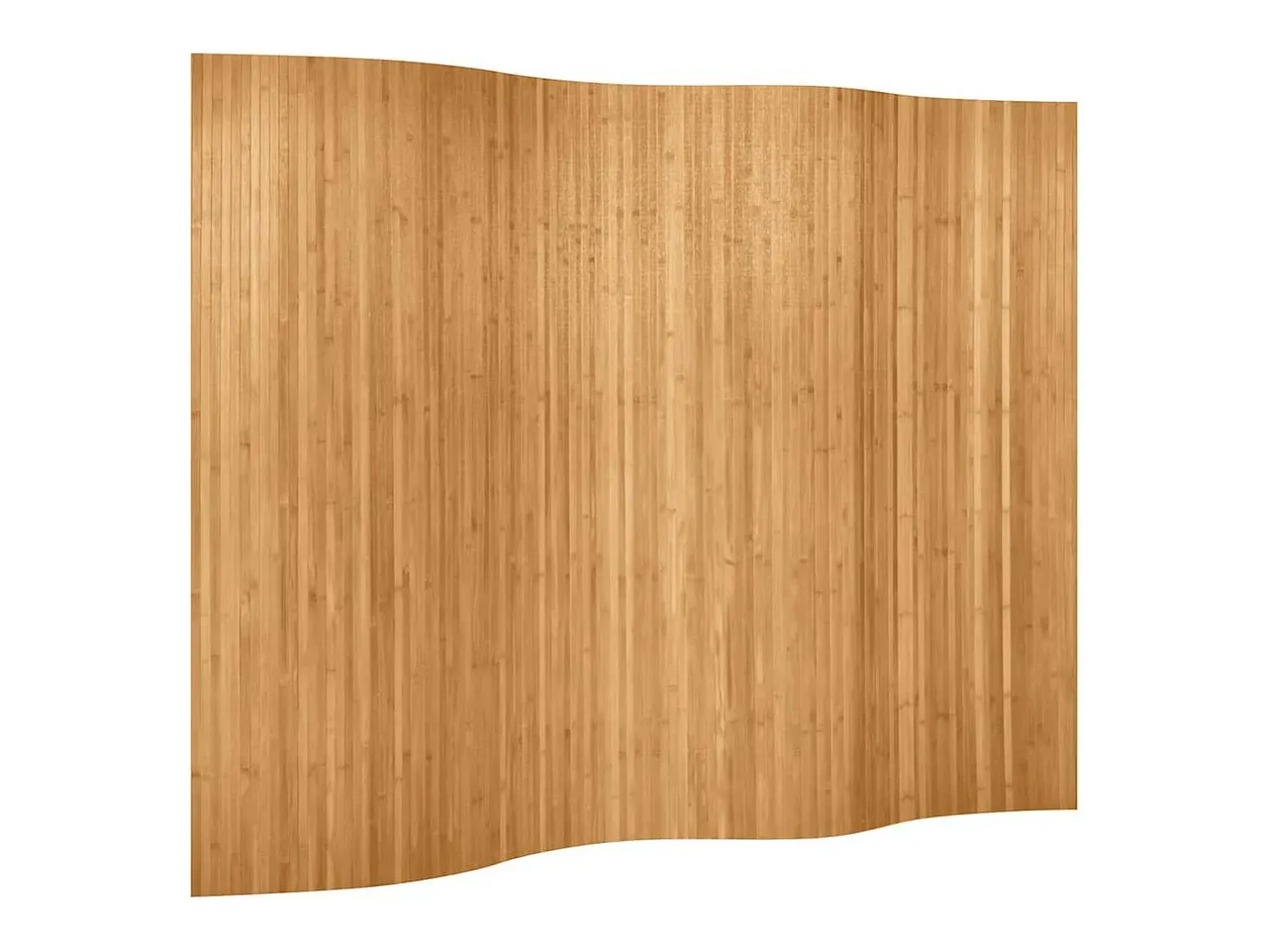 Mampara de bambú natural 250x165 cm Marru00f3n Outlet