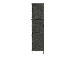 Biombo-Mampara divisoria 5 paneles 193x160 cm Jacinto de agua Negro