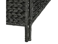 Biombo-Mampara divisoria 5 paneles 193x160 cm Jacinto de agua Negro