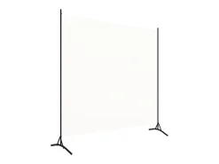 Biombo-Mampara divisoria blanca de tela 175x180 cm Blanco