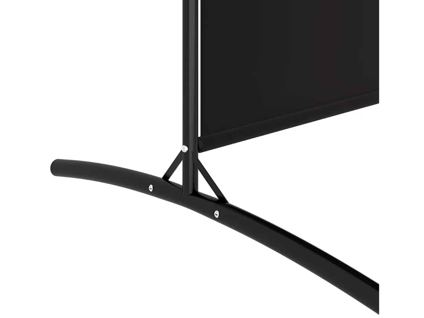 Mampara divisoria de 4 paneles Tela Negra 698x180 cm Negro Hot
