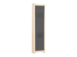 Biombo-Mampara divisoria de 6 paneles 240 x 170 x 4 cm Tela Gris