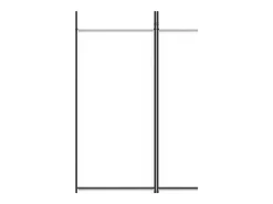Biombo-Mampara divisoria de 4 paneles Tela Blanca 200x220 cm Blanco