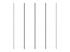 Biombo-Mampara divisoria de 4 paneles Tela Blanca 200x220 cm Blanco