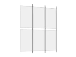 Mampara divisoria de 3 paneles Tela Blanca 150x180 cm Blanco Clearance