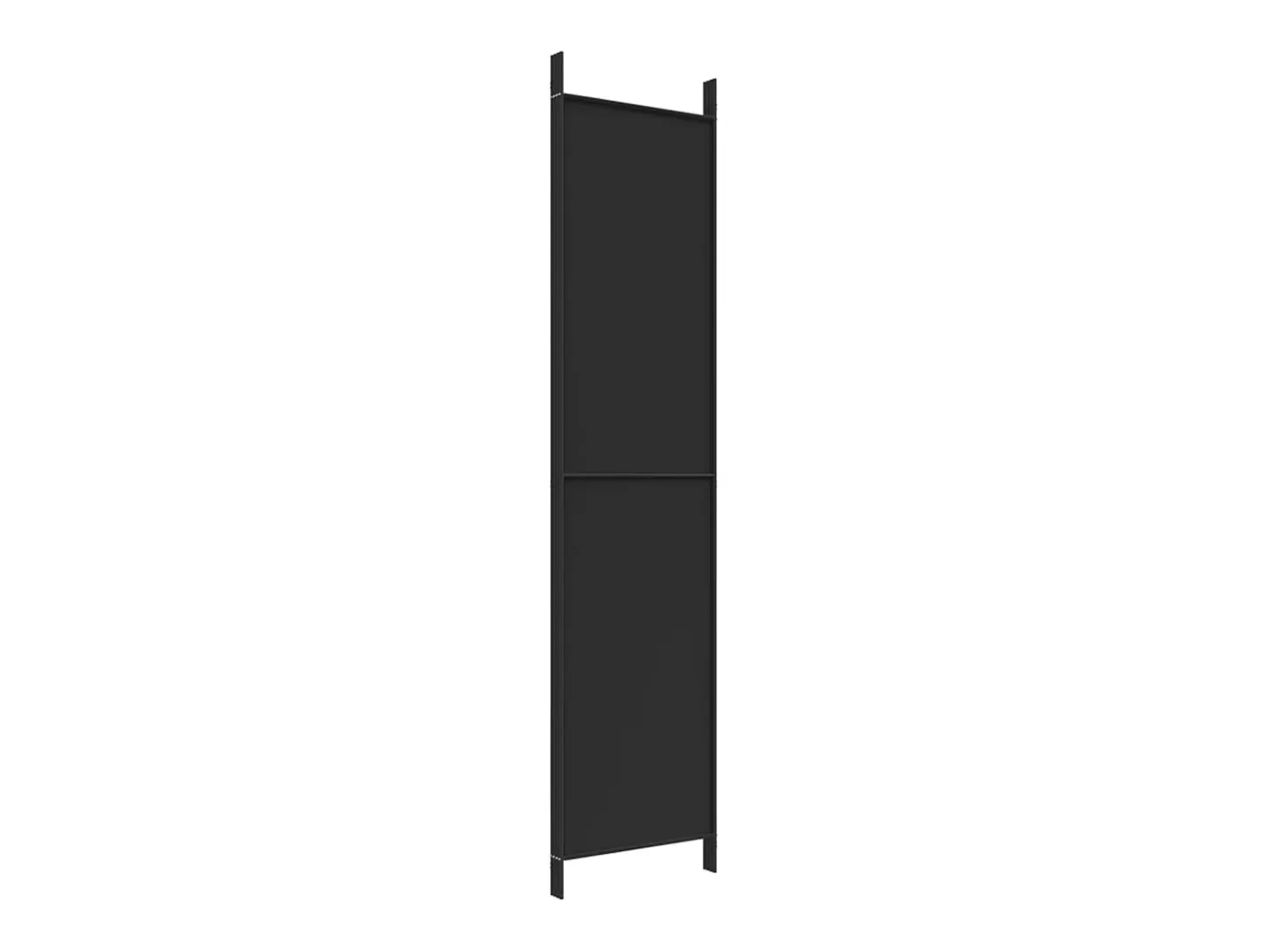 Sale Mampara divisoria de 4 paneles Tela Negra 200x220 cm Negro