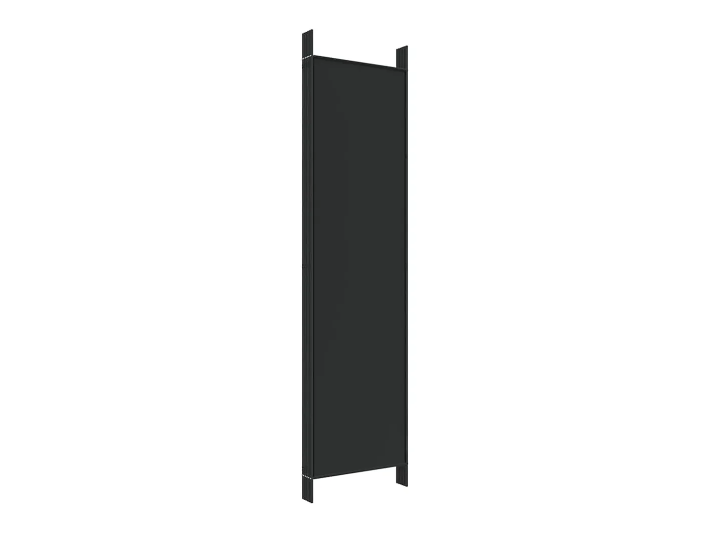 Mampara divisoria de 6 paneles Tela Negra 300x200 cm Negro Sale