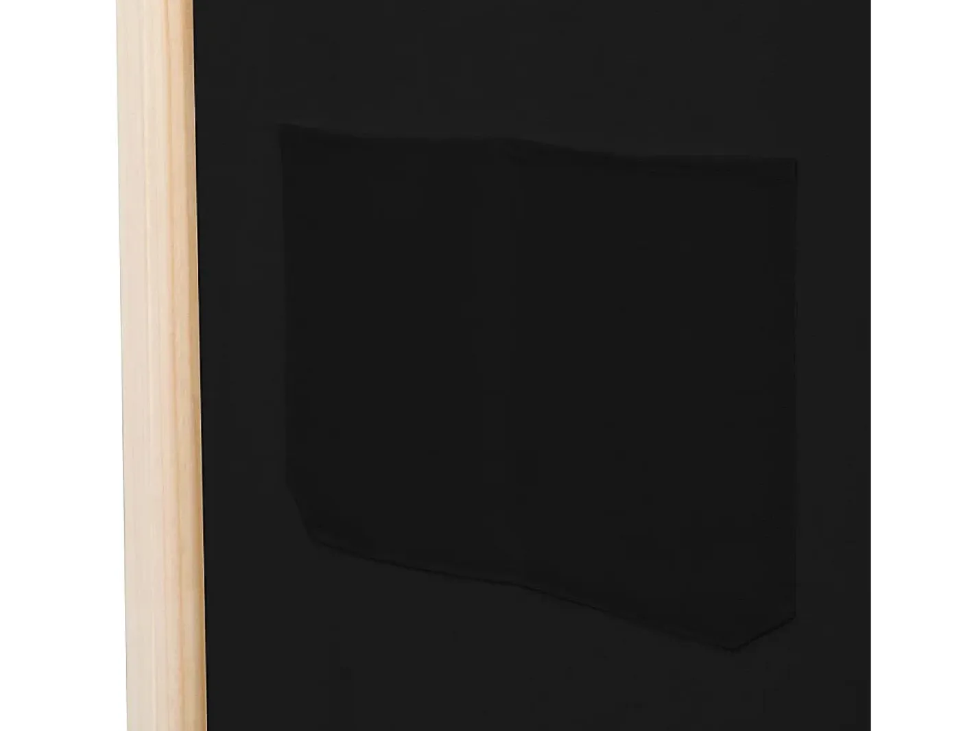 Mampara divisoria de 5 paneles Tela Negra 200 x 170 x 4 cm Negro New