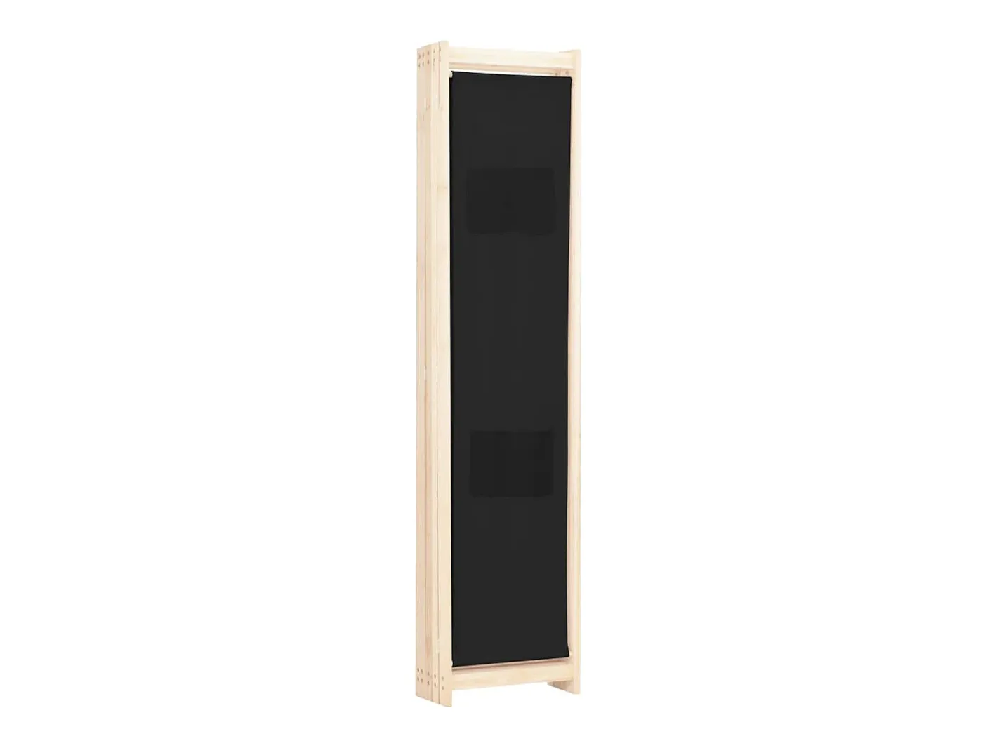 Mampara divisoria de 5 paneles Tela Negra 200 x 170 x 4 cm Negro New