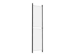 Biombo-Mampara divisoria de 3 paneles Tela Blanca 150x200 cm Blanco