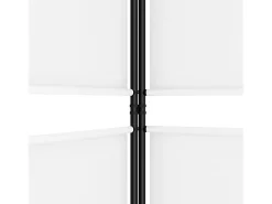 Biombo-Mampara divisoria de 3 paneles Tela Blanca 150x200 cm Blanco