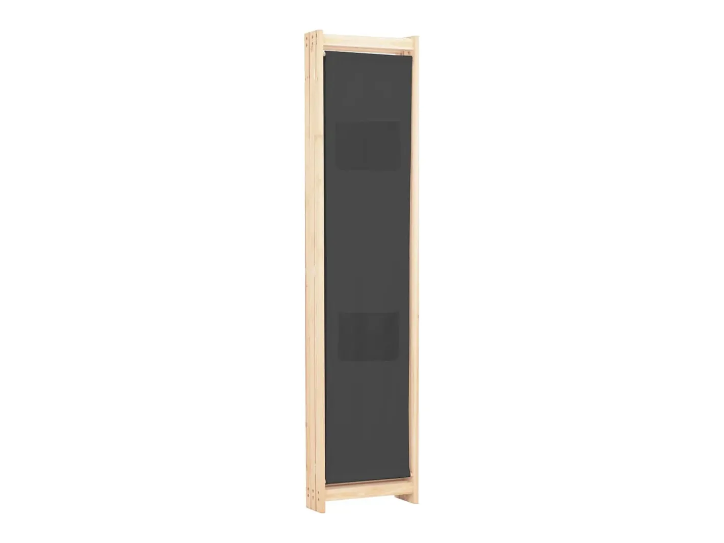 Biombo-Mampara divisoria de 3 paneles 120x170x4 cm Tela Gris