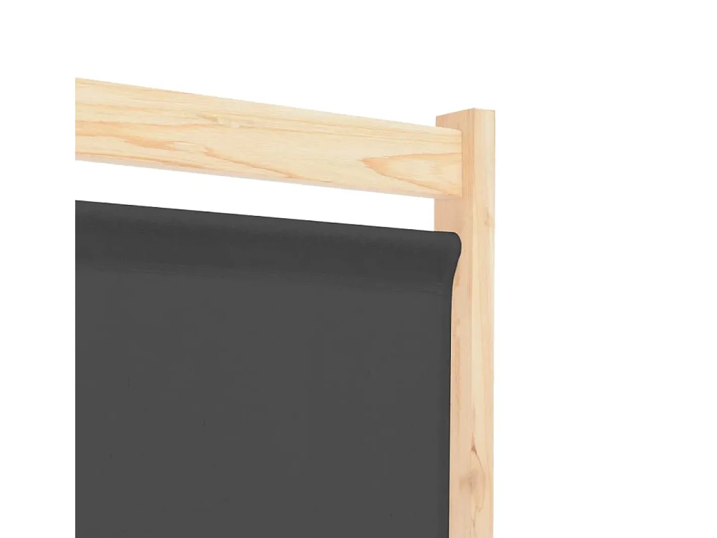 Biombo-Mampara divisoria de 3 paneles 120x170x4 cm Tela Gris