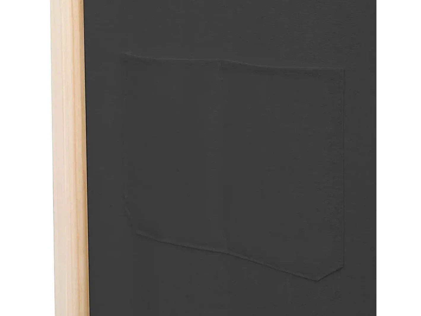 Biombo-Mampara divisoria de 3 paneles 120x170x4 cm Tela Gris