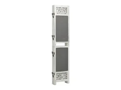 Biombo-Mampara divisoria de 6 paneles 210x165 cm Tela Gris
