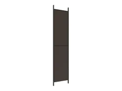 Hot Mampara divisoria de 3 paneles Marrón 150x220 cm Tela Marru00f3n