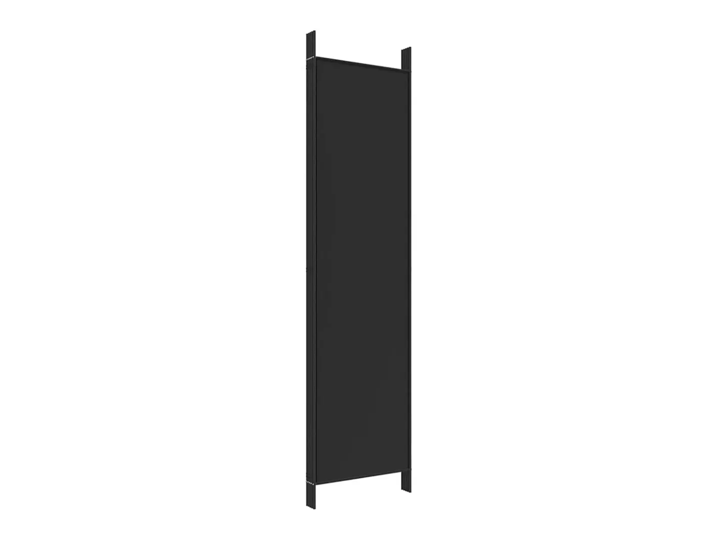 Mampara divisoria de 5 paneles Tela Negra 250x200 cm Negro Hot