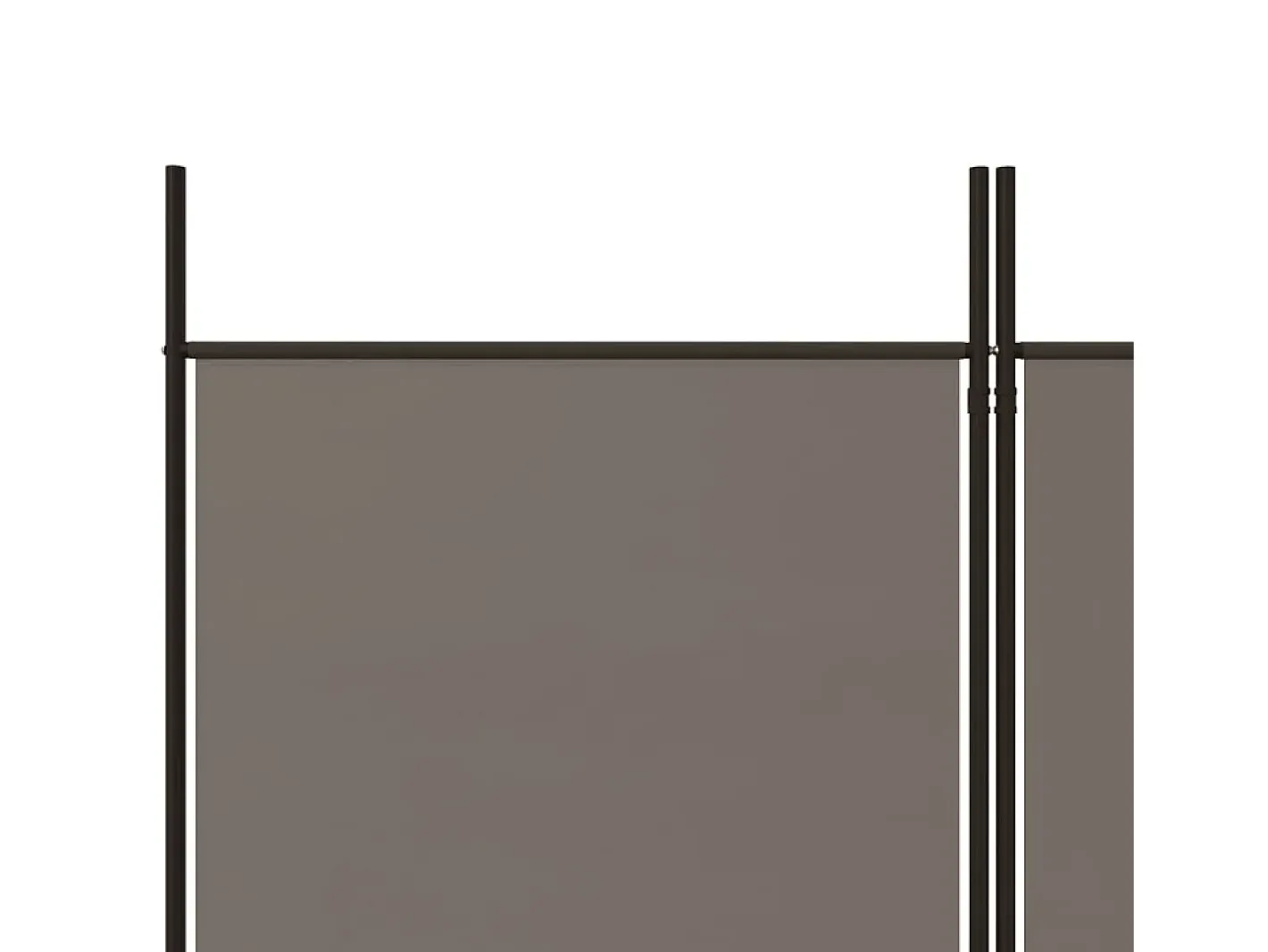 Mampara divisoria de 4 paneles Antracita 698x180 cm Tejido Gris Sale
