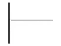 Biombo-Mampara divisoria de 4 paneles Tela Blanca 200x200 cm Blanco