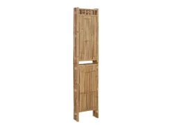 Biombo-Mampara divisoria de bambú de 4 paneles 160x180 cm Marru00f3n