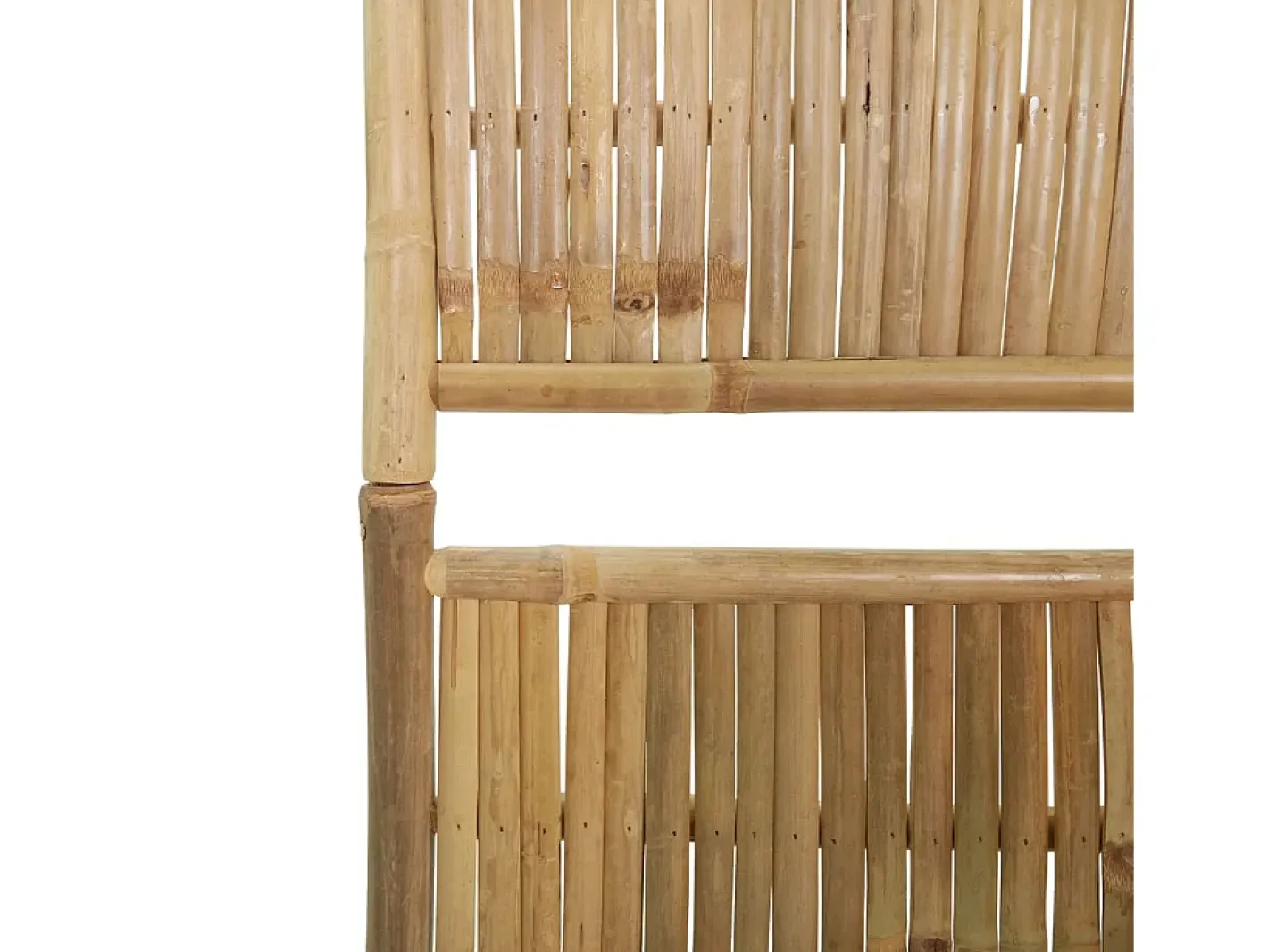 Biombo-Mampara divisoria de bambú de 3 paneles 120x180 cm Marru00f3n