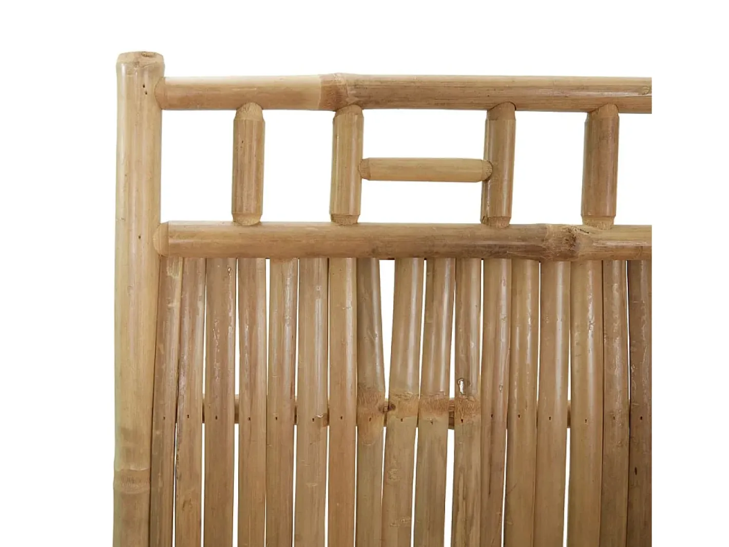 Biombo-Mampara divisoria de bambú de 3 paneles 120x180 cm Marru00f3n