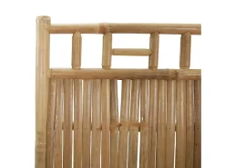 Biombo-Mampara divisoria de bambú de 5 paneles 200x180 cm Marru00f3n