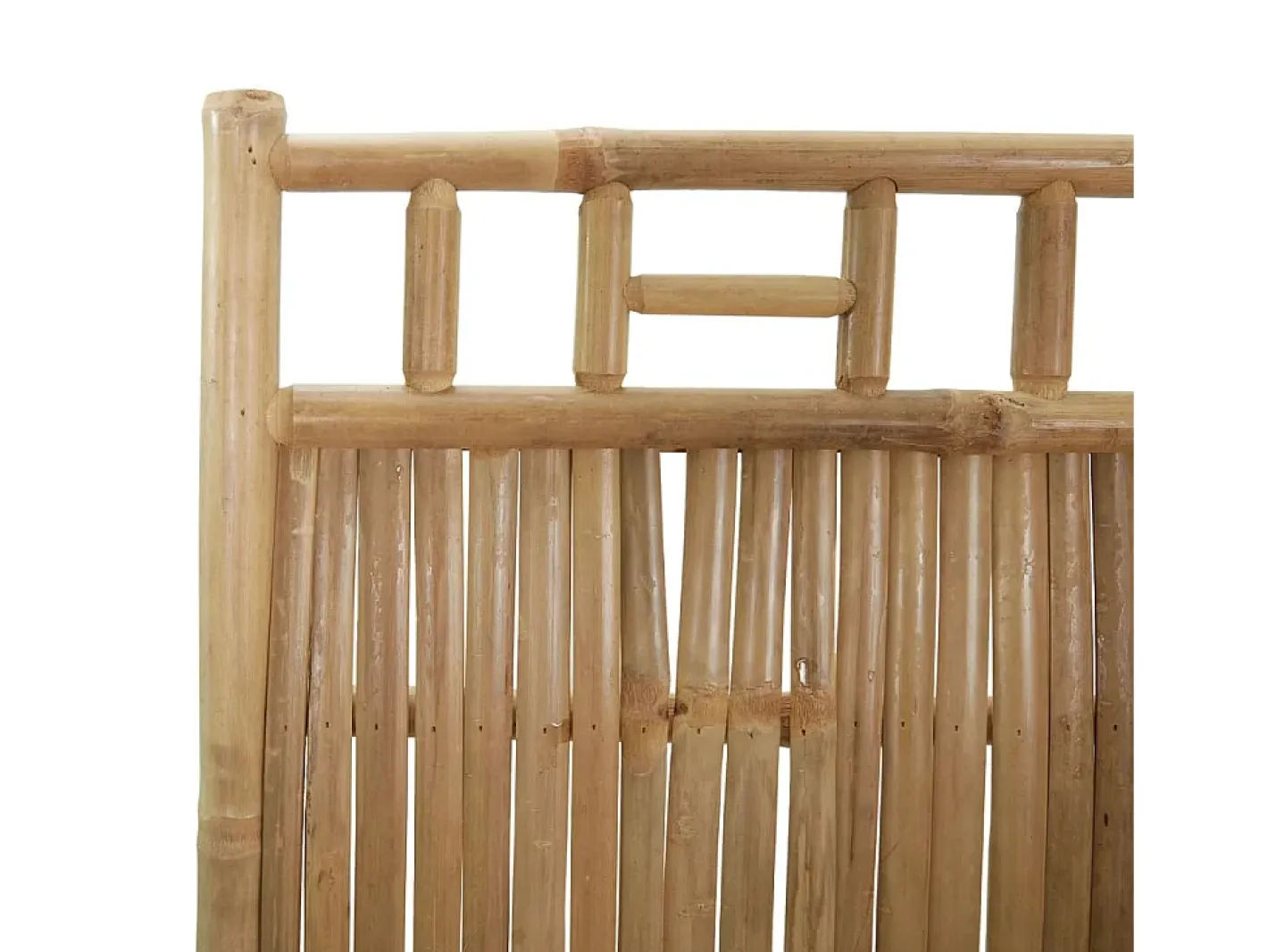 Biombo-Mampara divisoria de bambú de 5 paneles 200x180 cm Marru00f3n