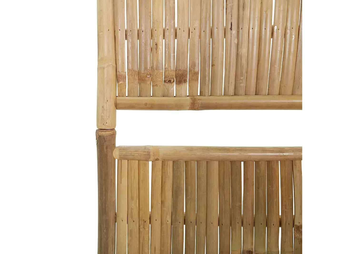 Biombo-Mampara divisoria de bambú de 5 paneles 200x180 cm Marru00f3n