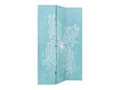 Mampara plegable 120 x 170 cm Papillon Bleu Azul Clearance