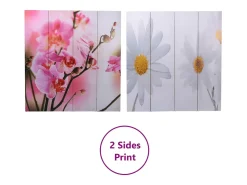 Biombo-Mampara plegable 160x170 cm Flor Multicolor