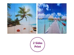 Discount Mampara plegable 160x170 cm Playa Multicolor