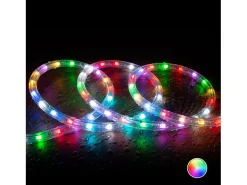 Ledkia Manguera LED Redonda 220V AC 36 LED/m RGB IP65 Corte 100 cm a Medida RGB 25 m Blanco Online