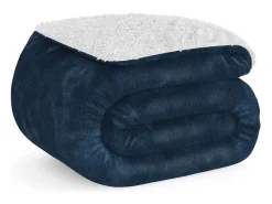 Manta Azul Marino - Nalui Azul oscuro Outlet