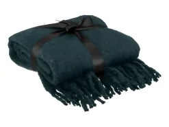 Atmosphera Ropa De Casa-Manta con efecto de mohair 180 x 130 cm Azul
