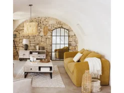 Atmosphera Manta con efecto de mohair 180 x 130 cm Marfil New
