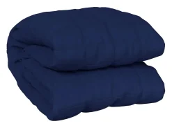 Clearance Manta con peso tela 200x200 cm 9 kg ES507166 Azul