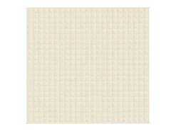 Ropa De Cama-Manta con peso tela color claro 220x240 cm 15 kg ES823542 Crema