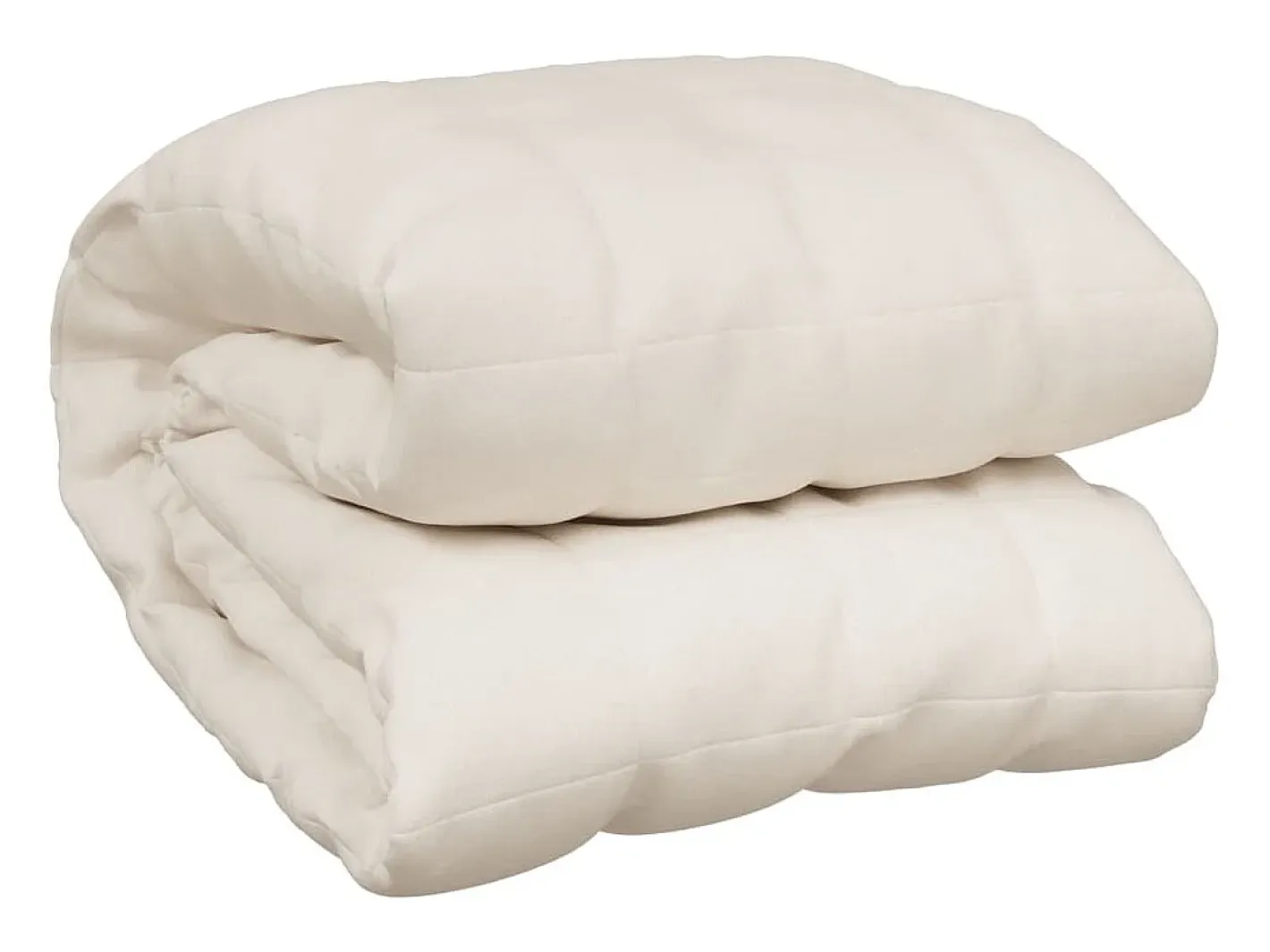 Manta con peso tela color claro 200x220 cm 9 kg ES831536 Crema Best